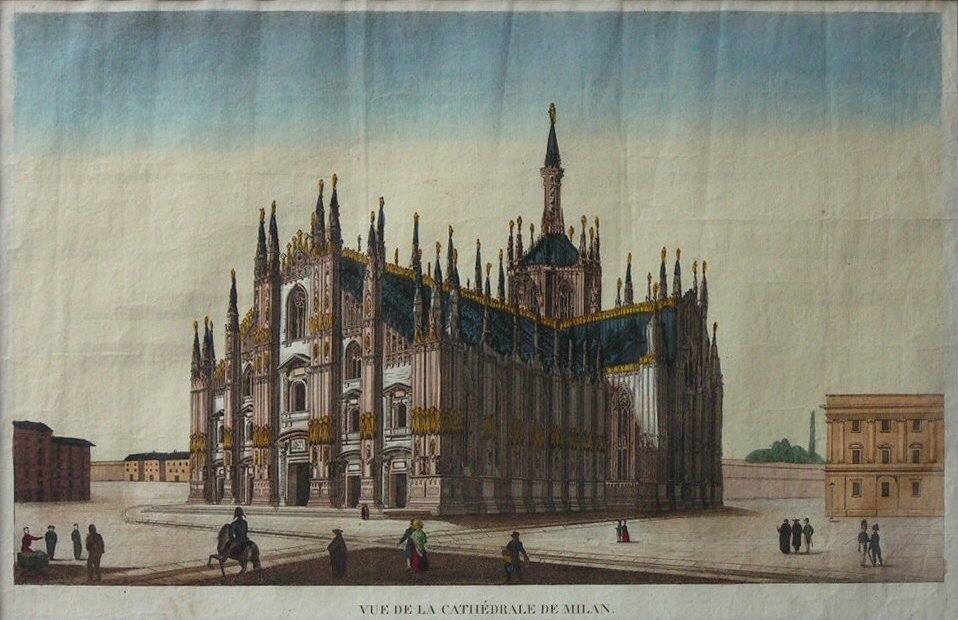 Print - Vue de la Cathedrale de Milan.